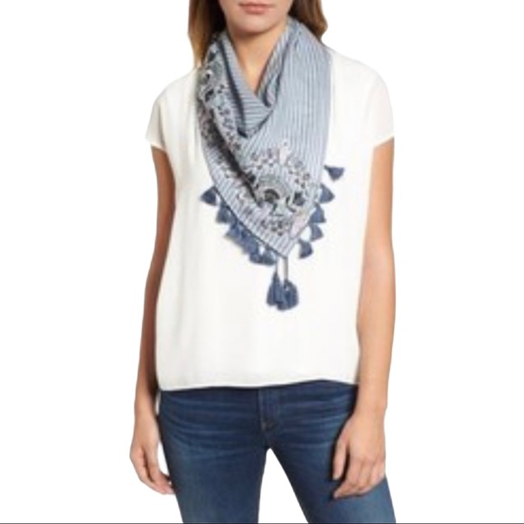 NWT Rebecca Minkoff Embroidered Boho Tassel - Picture 1 of 9